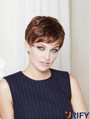 Durable Blonde Synthetische Gerade Durable Medium Perücken Für Frauen