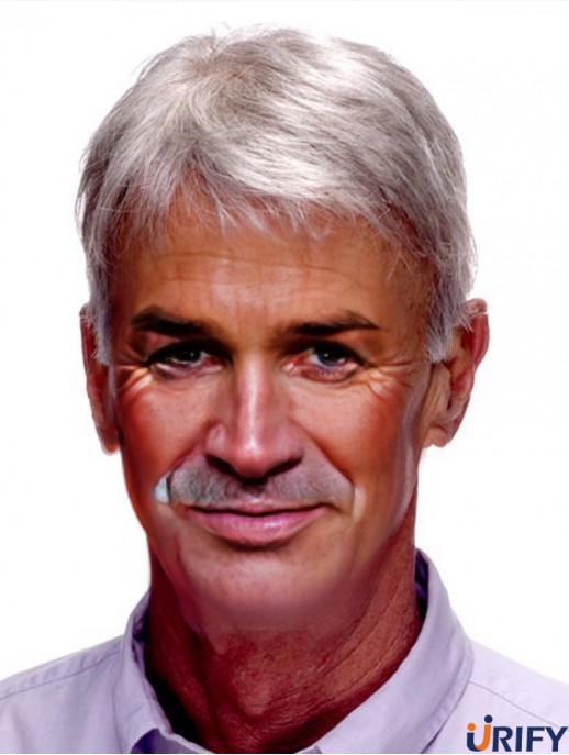 Synthetische kurze gerade Toupee Mono Spitze A UK