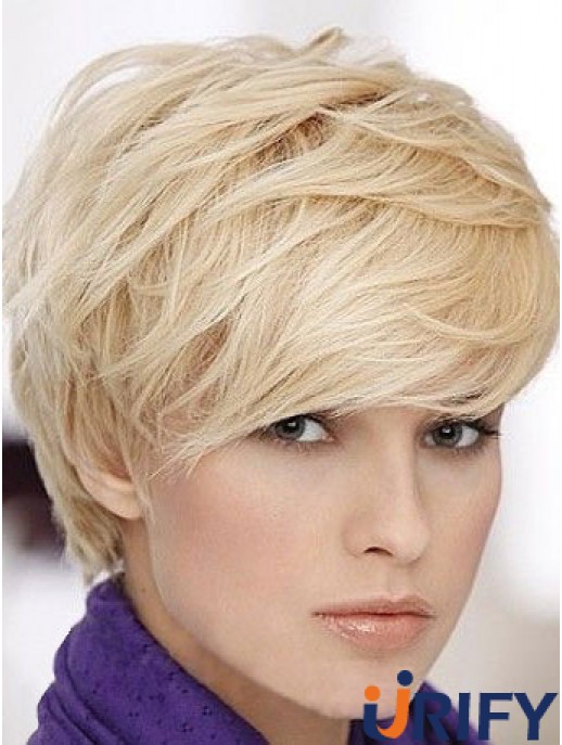 Blonde Short Straight Boycuts Capless Perücke Online-Shop