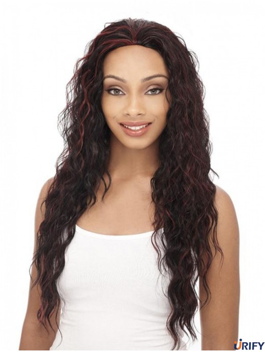 Lockiges brasilianisches Remy-Haar Braun Langlebige 3/4 Perücken
