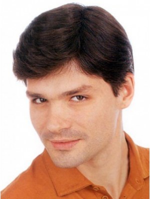 Kurze gerade Männer moderne Toupee