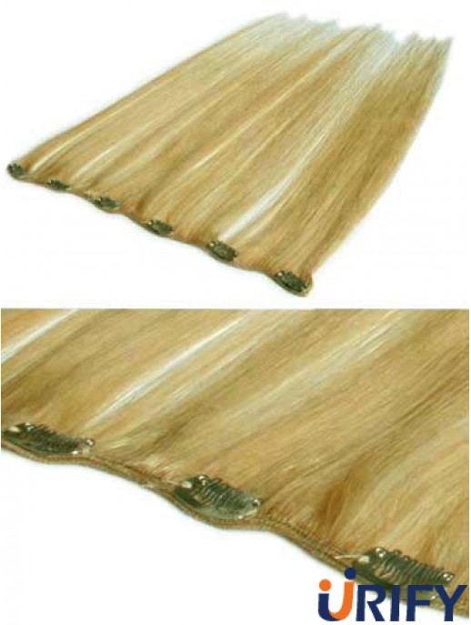 Flexibilität Blonde Straight Remy Echthaarspange In Haarverlängerungen