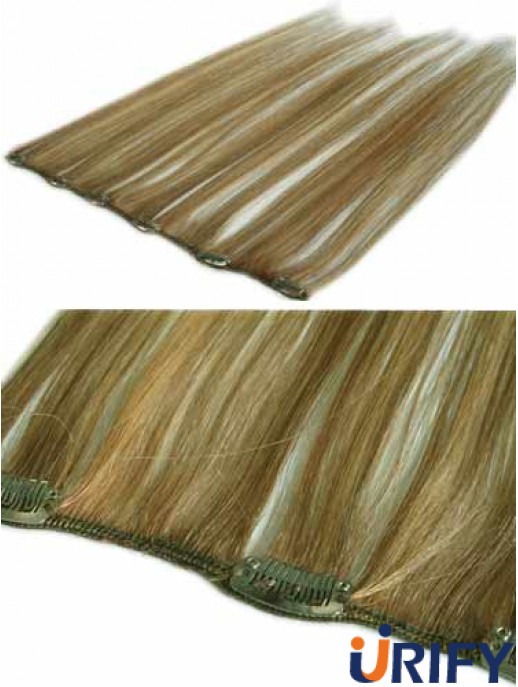 Erstaunliche blonde gerade gerade menschliche Haarspange in Haarverlängerungen