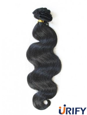 Klebeband in Haarverlängerungen mit Remy Black Color Wavy Style