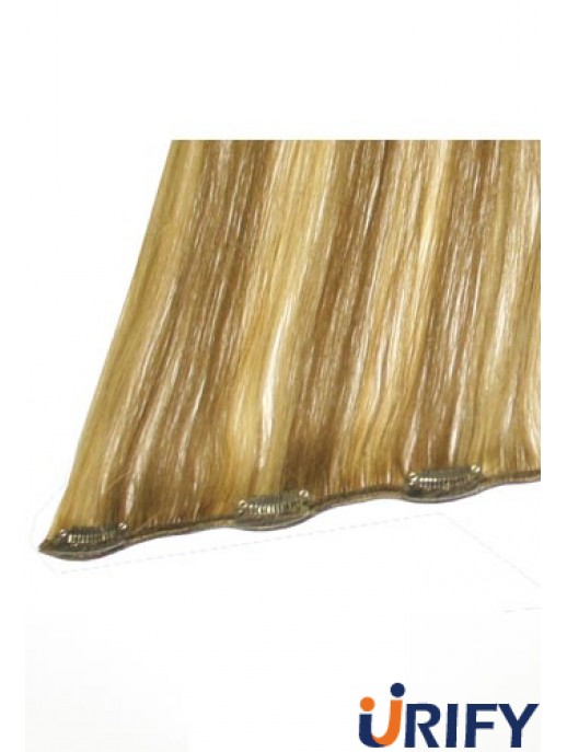 No-Fuss Blonde Straight Remy Echthaarspange In Haarverlängerungen