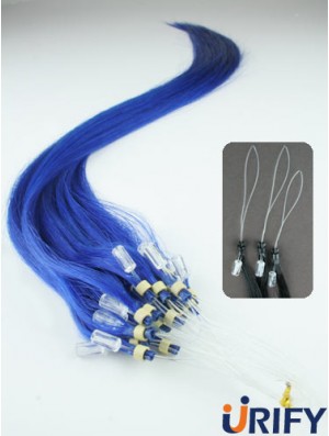 Erschwingliche Black Straight Micro Loop Ring Haarverlängerungen
