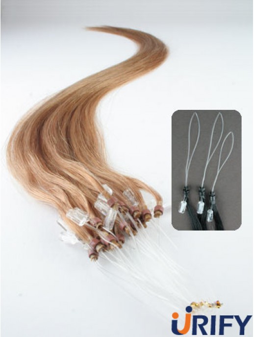 Beliebte blonde gerade Micro Loop Ring Haarverlängerungen