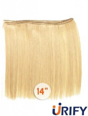 Straight Remy Echthaar Blonde Style Schussverlängerungen
