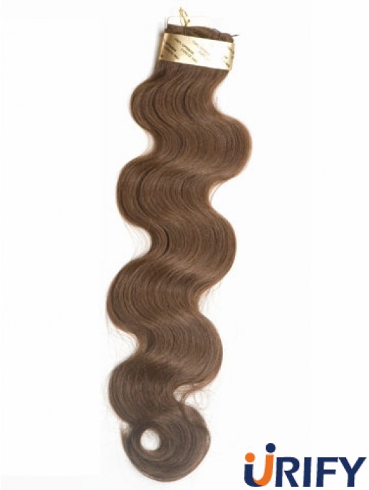 Brown Wavy Stick / I Tip Haarverlängerungen