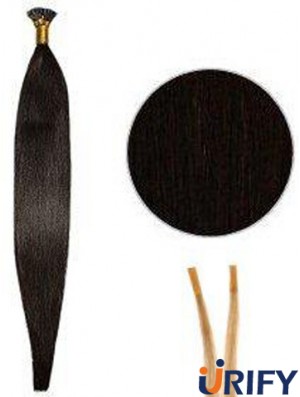 Black Straight Stick / I Tip Haarverlängerungen