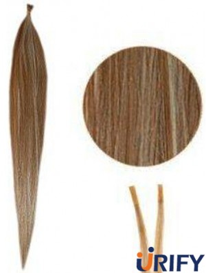 Brown Straight Stick / I Tip Haarverlängerungen