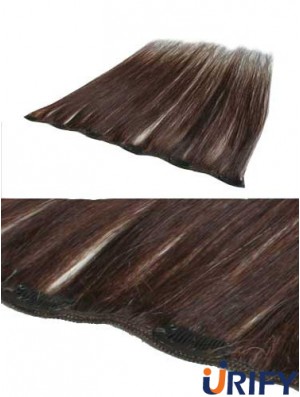 Discount Auburn Straight Remy Echthaarspange in Haarverlängerungen