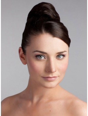 Brown Bun Haarteile