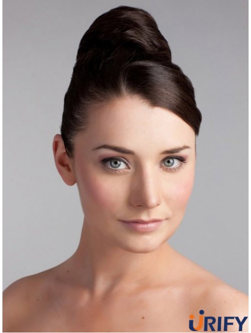 Brown Bun Haarteile