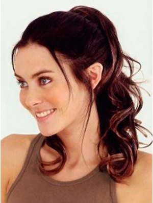 Trendy Wavy Auburn Pferdeschwänze