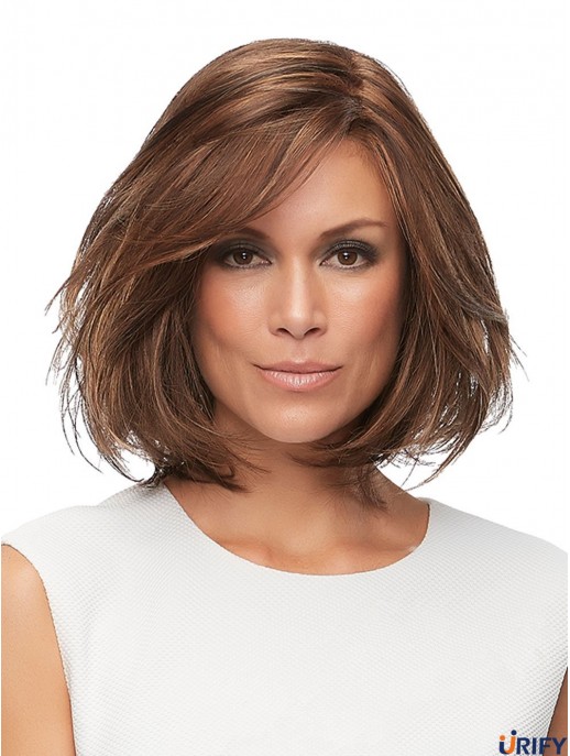 Brown Layered Straight 12 Zoll Remi Echthaar