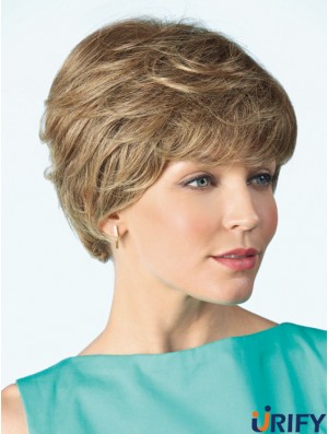 Monofilament Perücke Mensch 100% handgebundene lockige Boycuts im lockigen Stil