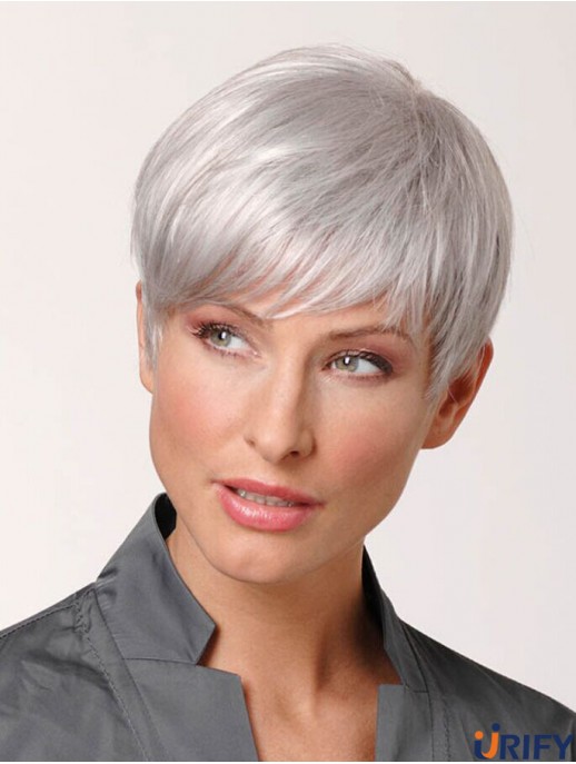 Graue Perücken Haarperücken Remy
