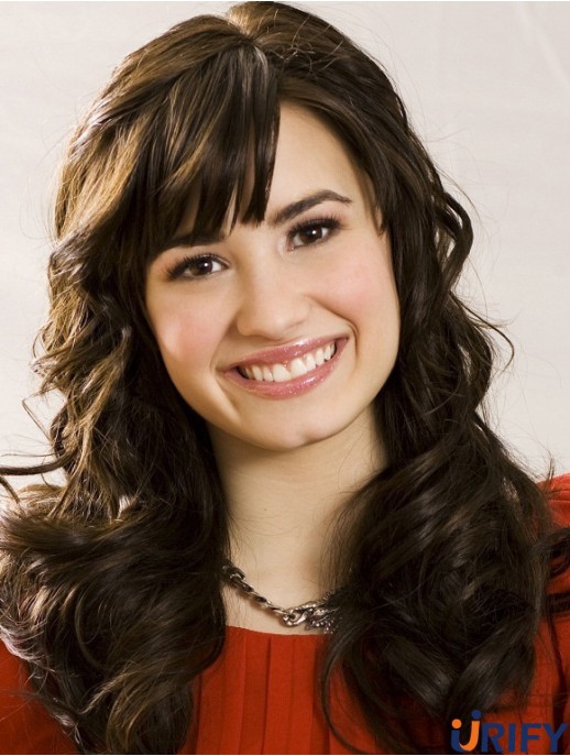 Demi Lavato Perücken mit synthetischem Capless Curly Style Long Length