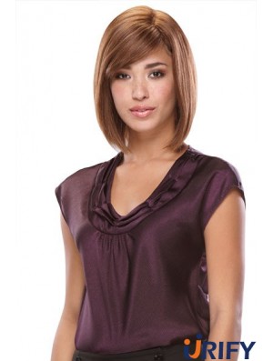 Bobs Kinn Länge Auburn Straight Perfect Petite Perücken