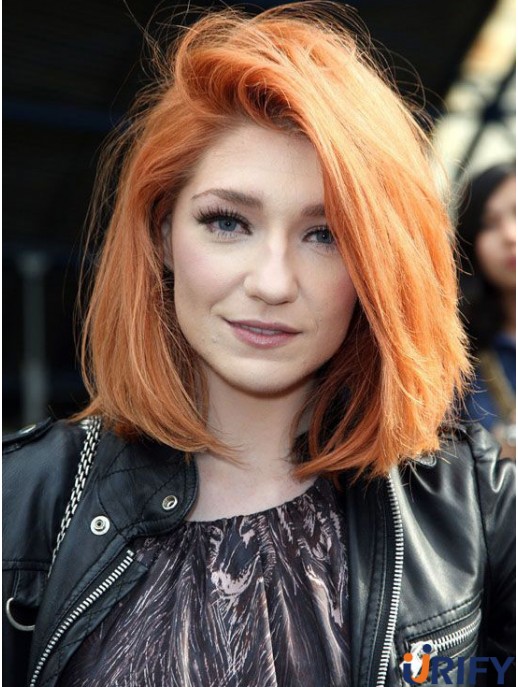 Menschliches Bob-Haar Nicola Roberts Perücken Remy Mit Capless Bobs Cut Cropped Color