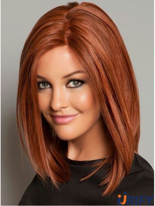 Günstige Bob Echthaar Perücken für Frauen UK mit Capless Straight Style