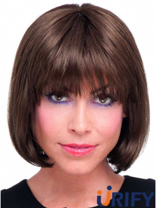 Remy Human Bobs Kinnlänge Gerade Spitze Front Echthaar Bob Perücken
