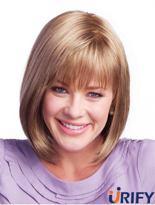 Kinnlänge Brown Sassy 11 Zoll Straight Bob Perücken