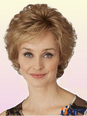Menschliche Spitze Front Perücken Classic Cut Blonde Farbe Kinn Länge