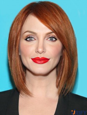 Menschliche volle Spitze  Perücken Bobs Cut Cropped Color Schulterlänge
