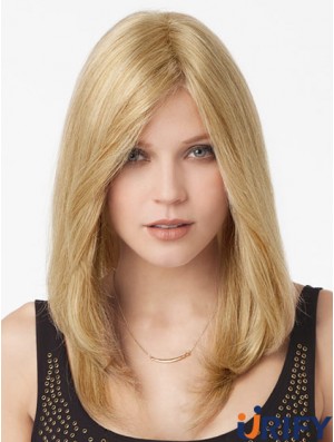 Blonde lange große gerade ohne Pony Spitze Perücken