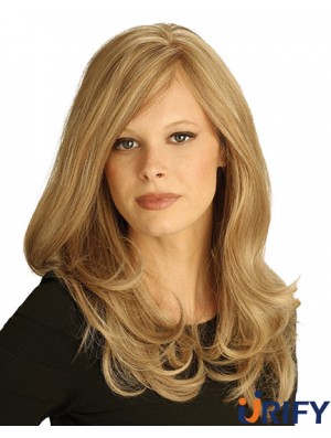 Mit Pony Long Blonde Wavy New Petite Perücken