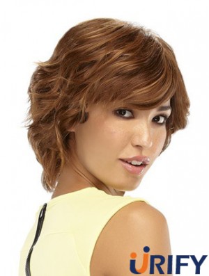 11 Zoll Great Auburn Layered Monofilament Perücken