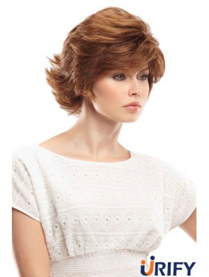 11 Zoll perfekte Auburn Bobs Monofilament Perücken