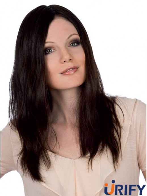 Günstigste 18 Zoll Auburn Long ohne Pony Straight Lace Perücken