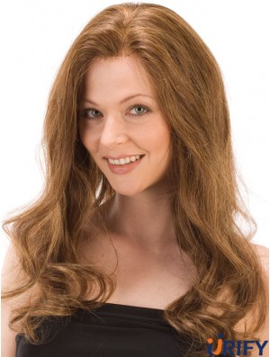 Wellig ohne Pony Monofilament Auburn Exquisite lange Perücken