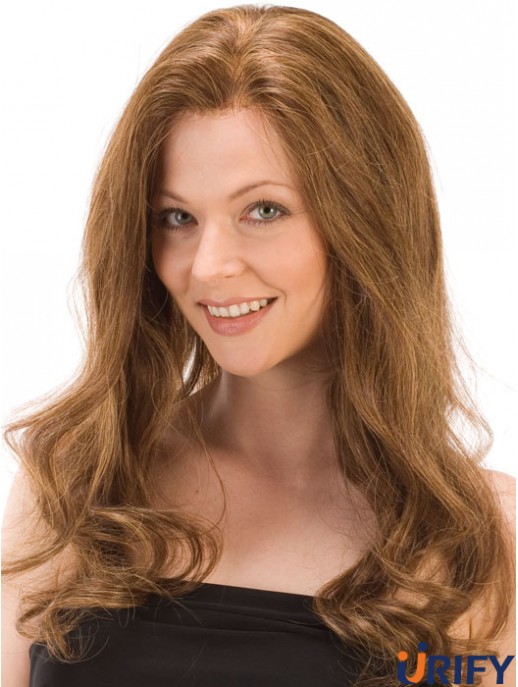 Wellig ohne Pony Monofilament Auburn Exquisite lange Perücken