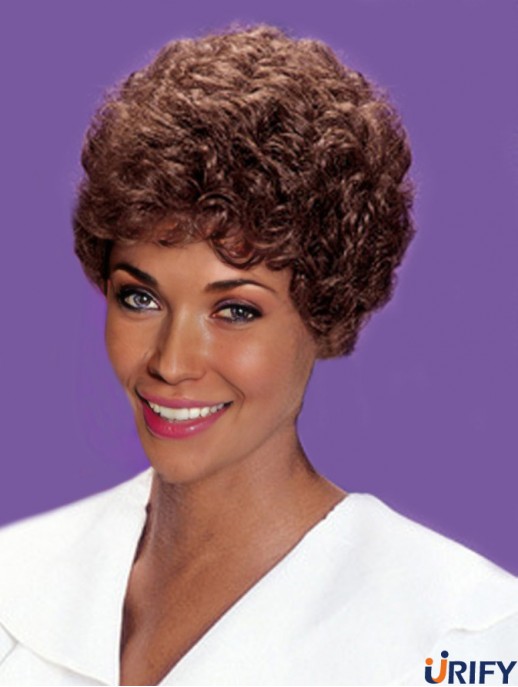 Afroamerikaner Haar Perücken UK Classic Cut Auburn Farbe kurze Länge
