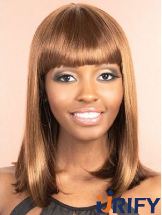 Günstige afrikanische Perücken Straight Style Bobs geschnitten schulterlang