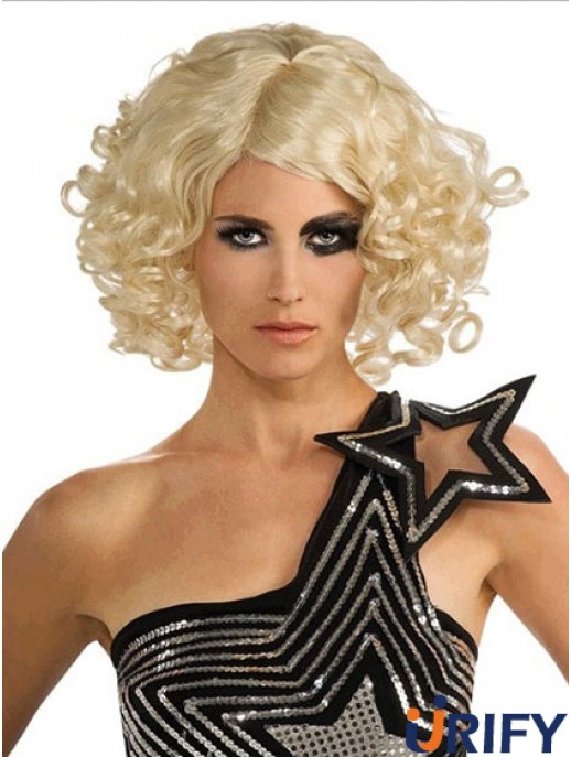 12 Zoll unglaubliche Kinnlänge Curly Bobs Lady Gaga Perücken
