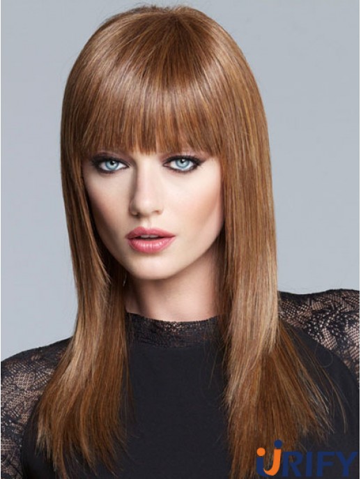 Yaki mit Pony Long Brown Fabulous Lace Front Perücken
