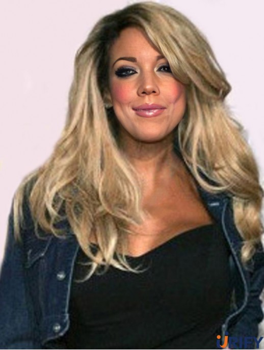 Layered Wavy Blonde 18 Zoll Beliebte  Perücken