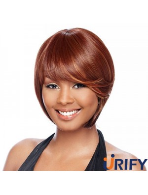Kurze Auburn Straight Bobs Beste Afroamerikaner Perücken