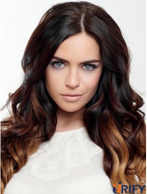 Handgebundene Echthaarperücke Indian Remy Ombre / 2 Color Brave Style