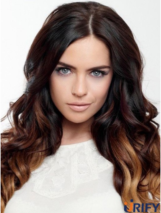 Handgebundene Echthaarperücke Indian Remy Ombre / 2 Color Brave Style