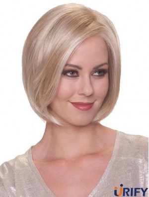 Blonde Online Straight Short Synthetic Bob Perücken