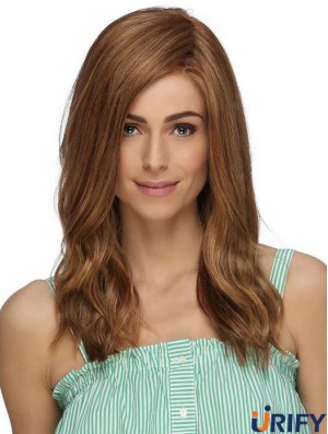 Lange Frisuren Braun Synthetik Ohne Pony Spitze Front Perücken