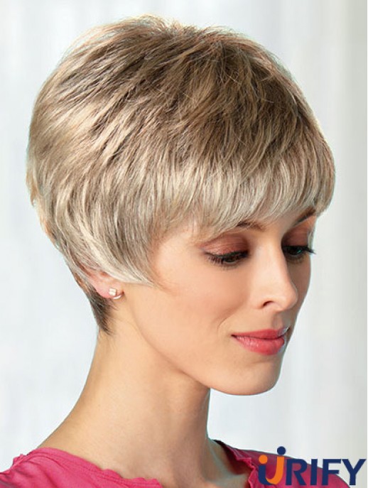 Boycuts Blonde 8  inchBeste kurze Perücken
