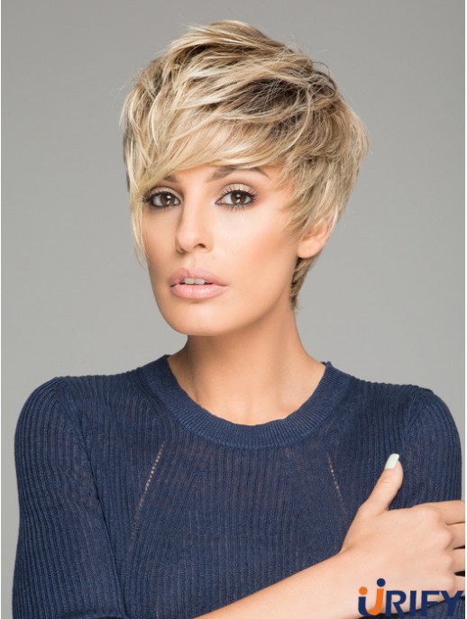 Synthetische Perücken Gute Qualität Monofilament Straight Style Blonde Farbe