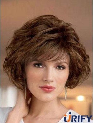 Synthetic Perücken Bobs Farbe Welliger Stil